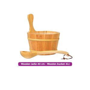 Ξύλινος κουβάς 4 Lt