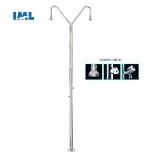 ΙΝΟΧ ντουζιέρα διπλή χειροκίνητη PS-0404 της IML