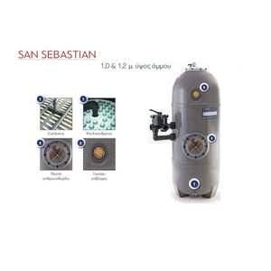Φίλτρο άμμου San Sebastian SBL 760 collector με 1,2 μ. ύψος ά